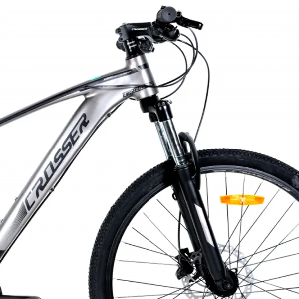 Bicicletă Crosser X880 26" 15.5" Aluminiu/ Gray Black photo 4