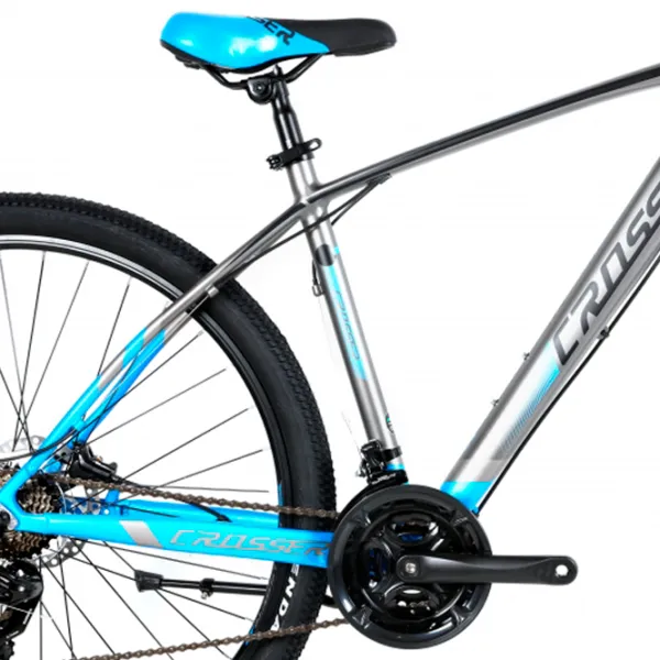 Bicicletă Crosser X880 29" 19" Aluminiu/ Gray Blue photo 3