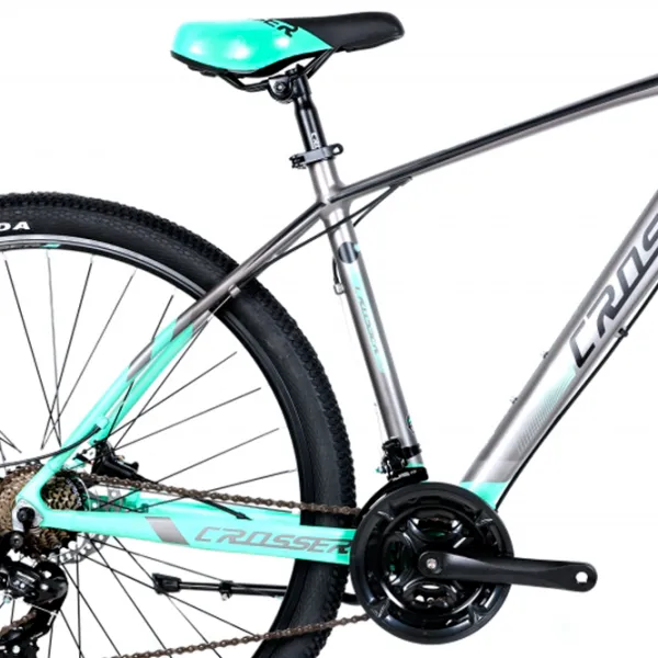 Bicicletă Crosser X880 29" 17" Aluminiu/ Gray Green photo 3