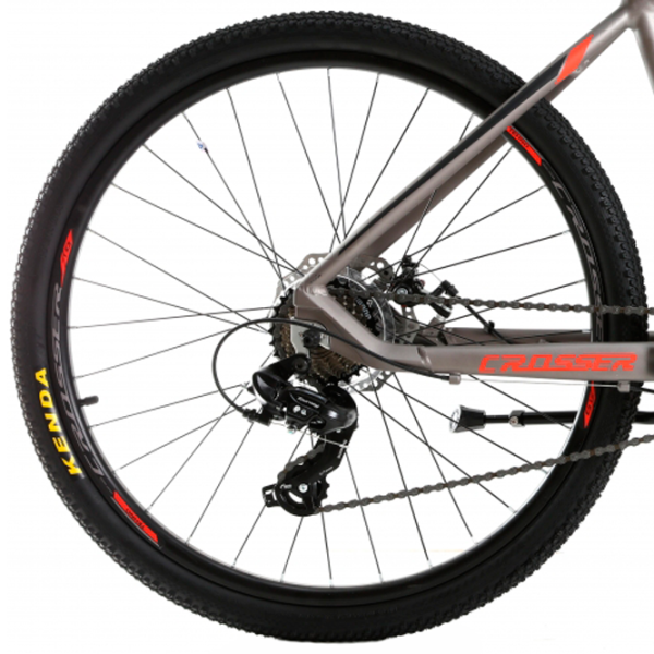 Bicicletă Crosser Solo 29" 21" Aluminiu/ Gray Red photo 2