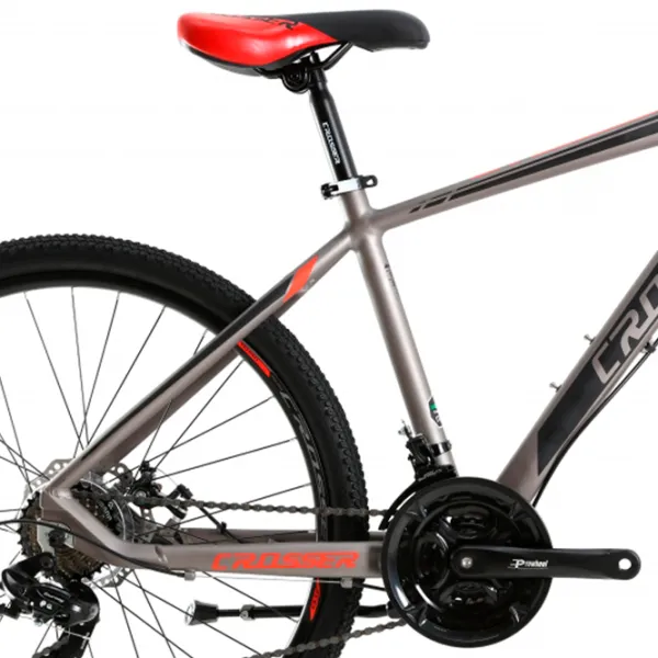 Bicicletă Crosser Solo 29" 21" Aluminiu/ Gray Red photo 3