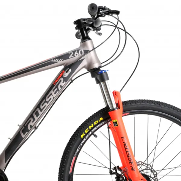 Bicicletă Crosser Solo 29" 21" Aluminiu/ Gray Red photo 4