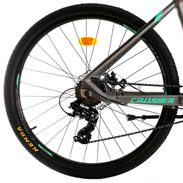 Bicicletă Crosser Solo 29" 21" Aluminiu/ Gray Green photo 2 Bicicletă Crosser Solo 29" 21" Aluminiu/ Gray Green photo 2