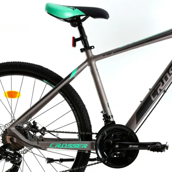 Bicicletă Crosser Solo 29" 21" Aluminiu/ Gray Green photo 3 Bicicletă Crosser Solo 29" 21" Aluminiu/ Gray Green photo 3