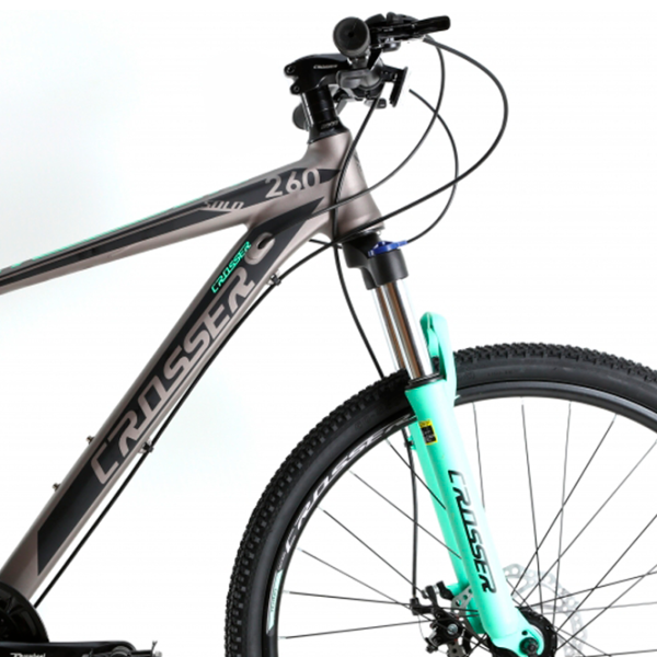 Bicicletă Crosser Solo 29" 21" Aluminiu/ Gray Green photo 4 Bicicletă Crosser Solo 29" 21" Aluminiu/ Gray Green photo 4