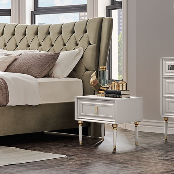 Тумбочки Dogtas Lorenta 46.7см x 53.8см x 44.5см/ ЛДСП/ White photo 3