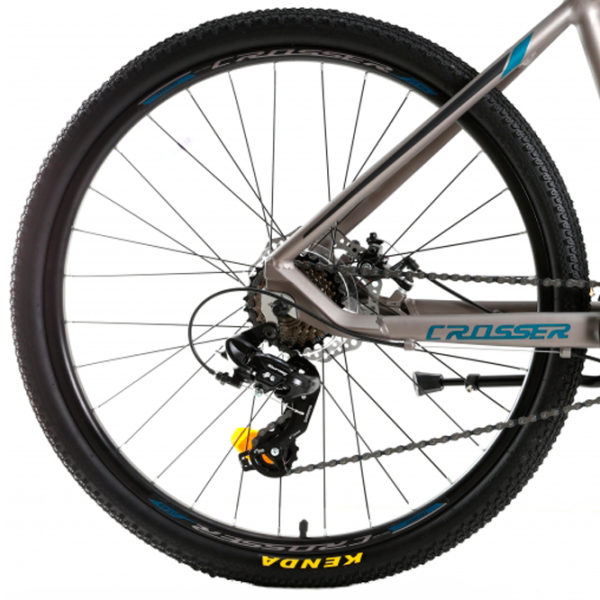 Bicicletă Crosser Solo 27.5" 21" Aluminiu/ Gray Blue photo 2