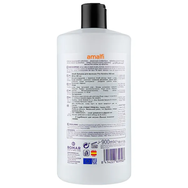 Кондиционер для волос Amalfi Pro Hair 900 мл photo 2 Кондиционер для волос Amalfi Pro Hair 900 мл photo 2