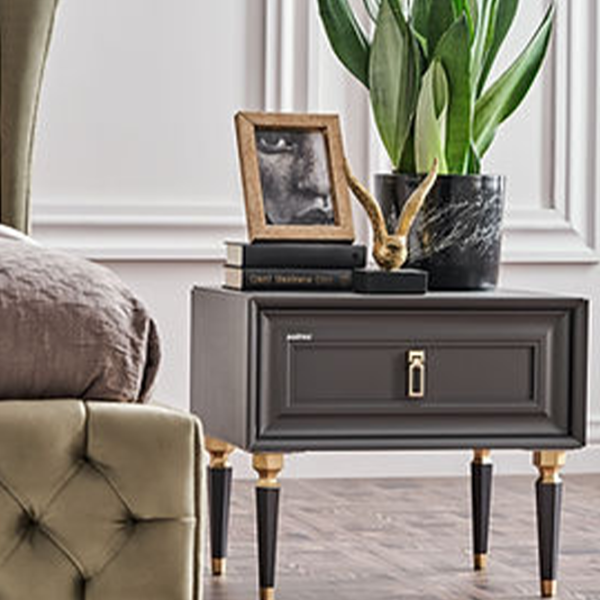 Тумбочки Dogtas Lorenta 46.7см x 53.8см x 44.5см/ МДФ/ Антрацит photo 3