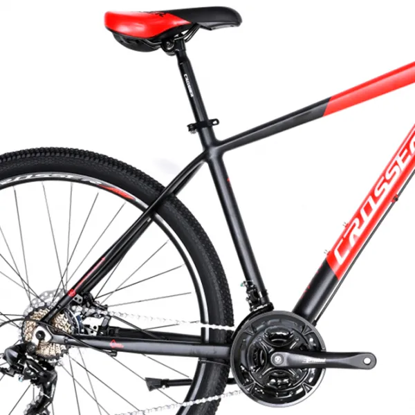 Bicicletă Crosser MT-041 27.5" 19" Aluminiu/ Black Red photo 3