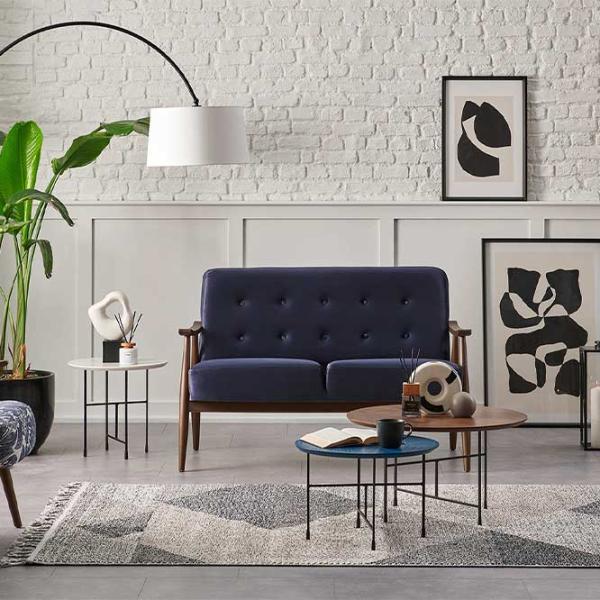 Диван Dogtas Nadia (3120011257) Велюр/ Темно-синий photo 5