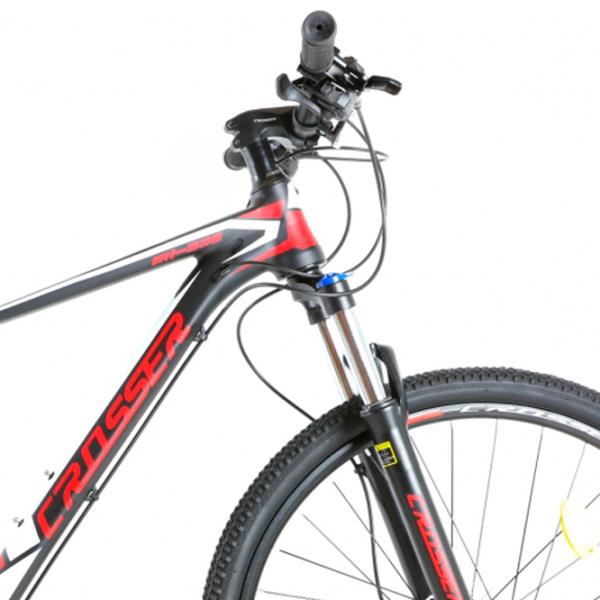 Bicicletă Crosser MT-036 26" 17" Aluminiu/ Black Red photo 4