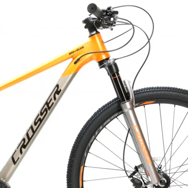 Bicicletă Crosser MT-036 29" 19" Aluminiu/ Black Orange photo 4