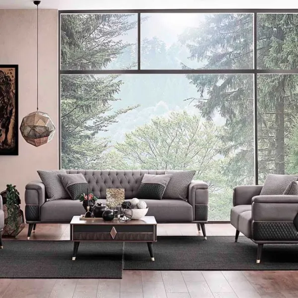 Canapea Dogtas Diamond (3120007187) Stofă/ Gray photo 2 Canapea Dogtas Diamond (3120007187) Stofă/ Gray photo 2