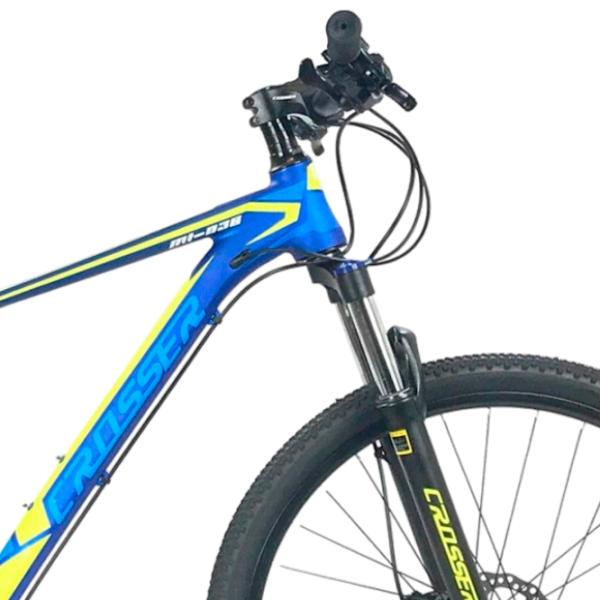 Bicicletă Crosser MT-036 29" 17" Aluminiu/ Blue Green photo 4