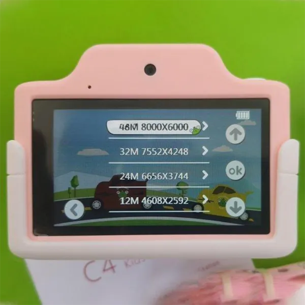 Фотоаппарат Orey Child Camera C4 3+/ Белый Розовый photo 5