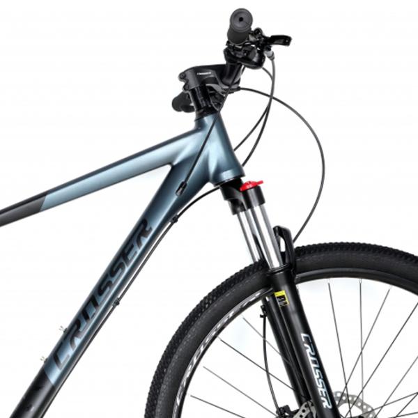Bicicletă Crosser MT-042 27.5" 17.5" Aluminiu/ Black Gray photo 4