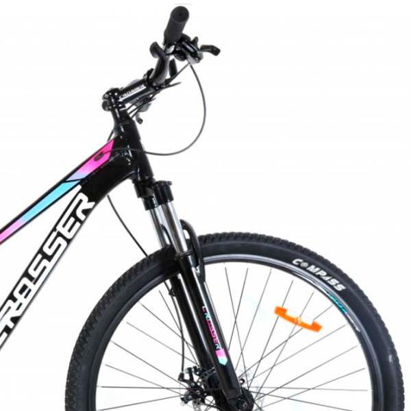 Bicicletă Crosser X100 27.5" 15" Aluminiu/ Black Pink photo 3