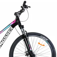 Велосипед Crosser X100 27.5" 15" Алюминий/ Черный Розовый photo 3