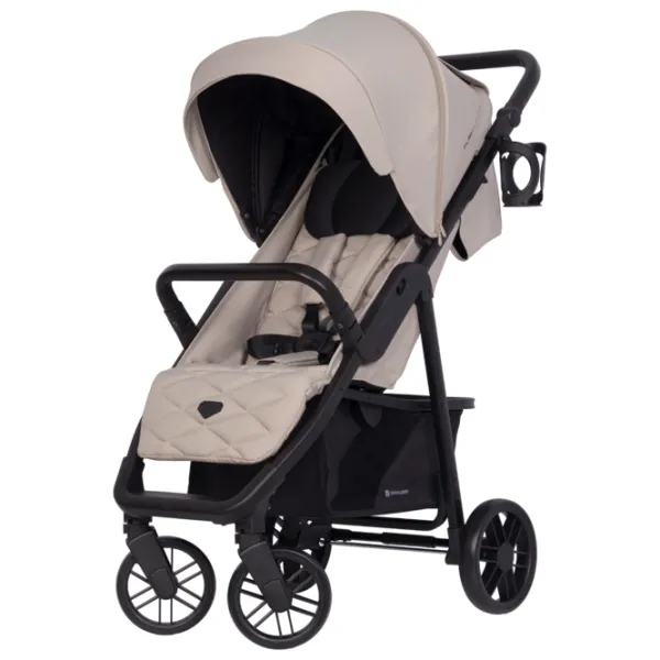 Cărucior pentru copil Euro-Cart Flex Black Edition 1058100-1/ Beige photo 4
