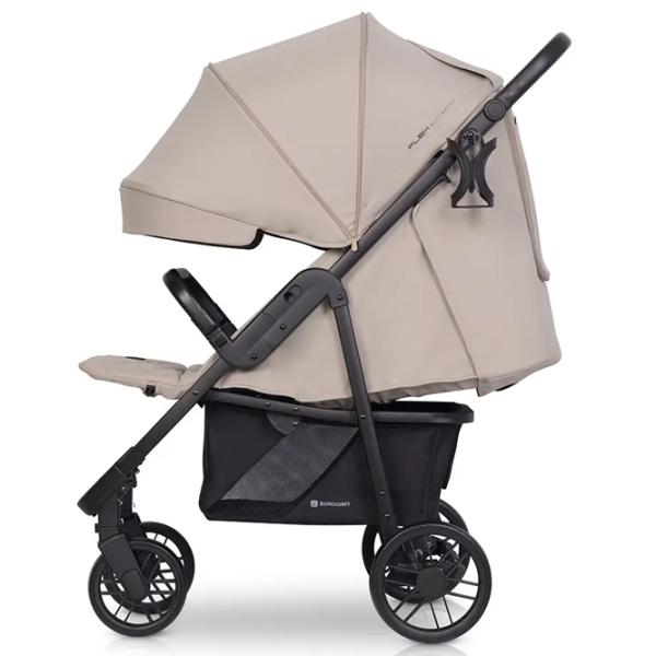 Cărucior pentru copil Euro-Cart Flex Black Edition 1058100-1/ Beige photo 5