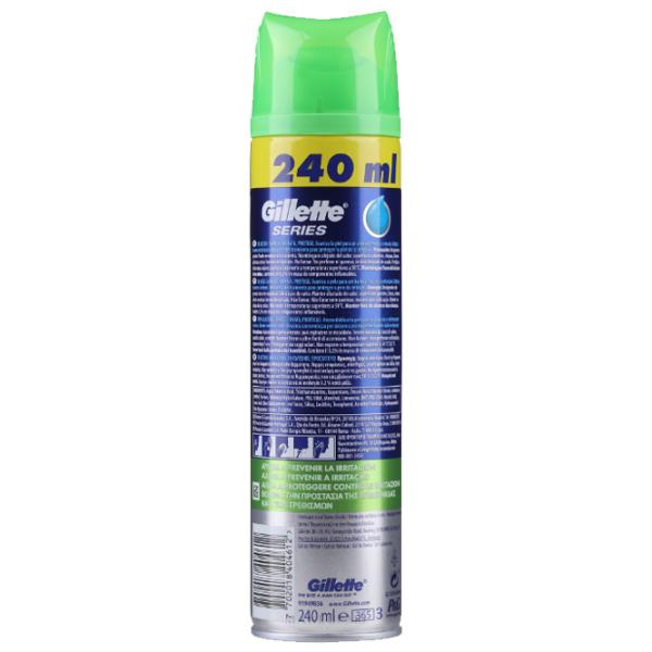 Spumă de ras Gillette Sensitive Aloe Vera 0.24l photo 2