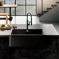 Lavoar Elleci Globe 910 Dreptunghiular/ deasupra blatului/ Black photo 3