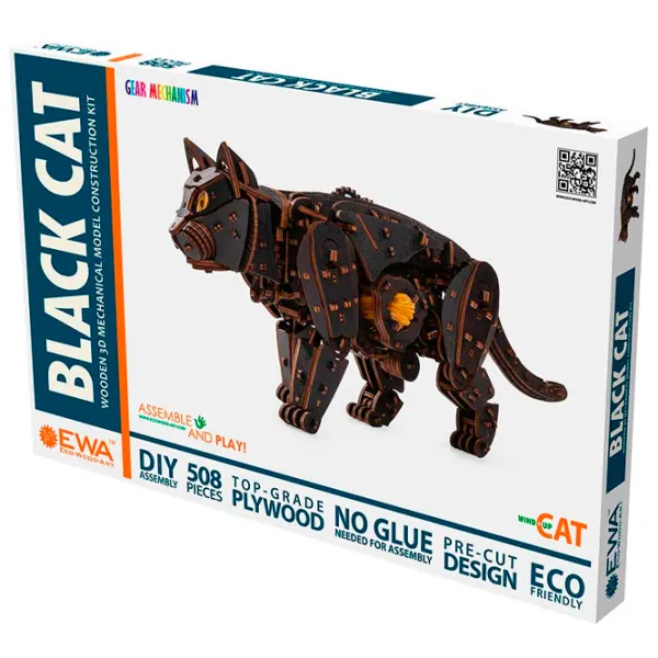 Puzzle 3D Ewa Toys Black Cat 14+/ Numărul de piese: 508 photo 3