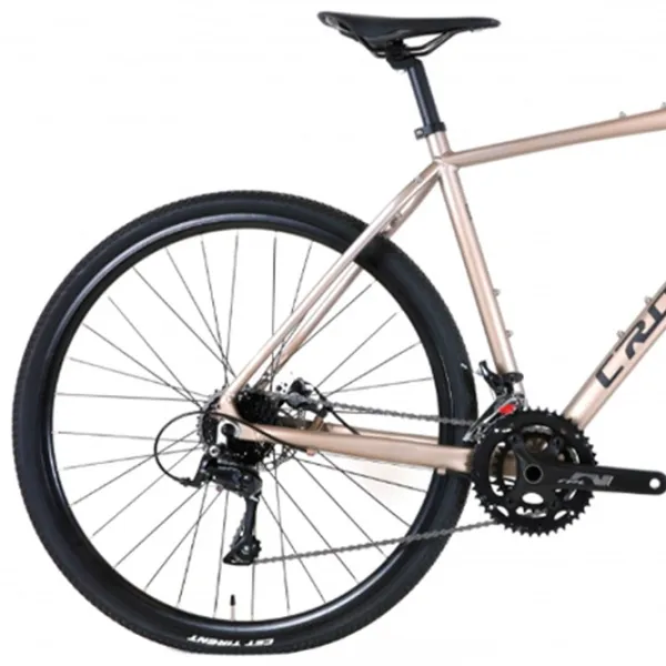 Велосипед Crosser POINT 700C 28" 17" Алюминий/ Бежевый Серый photo 2