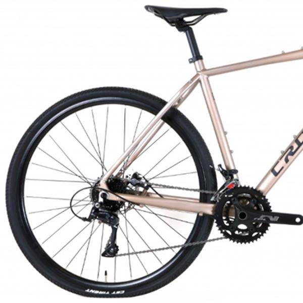 Велосипед Crosser POINT 700C 28" 17" Алюминий/ Бежевый Серый photo 2