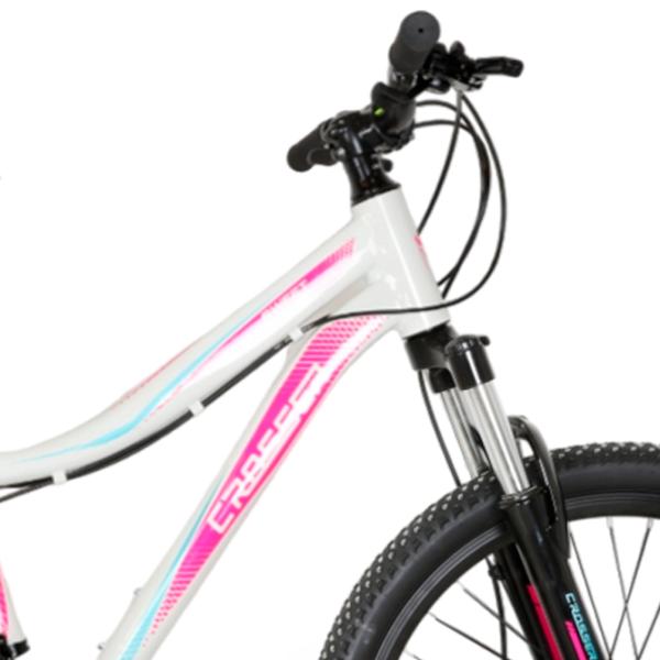 Bicicletă Crosser Sweet 26" 13" Aluminiu/ White Pink photo 3 Bicicletă Crosser Sweet 26" 13" Aluminiu/ White Pink photo 3