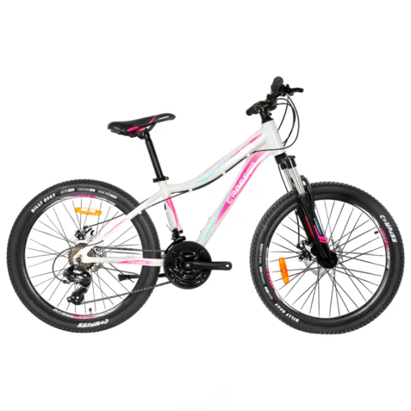 Bicicletă Crosser Sweet 24" 13" Aluminiu/ White Pink photo 2