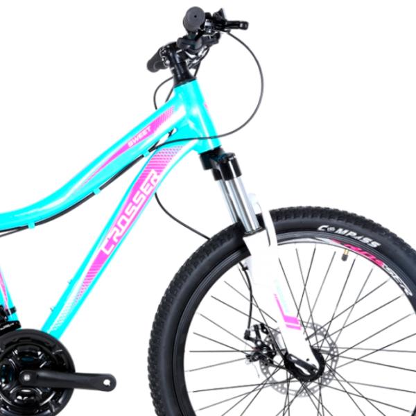 Bicicletă Crosser Sweet 26" 13" Aluminiu/ Blue Pink photo 4