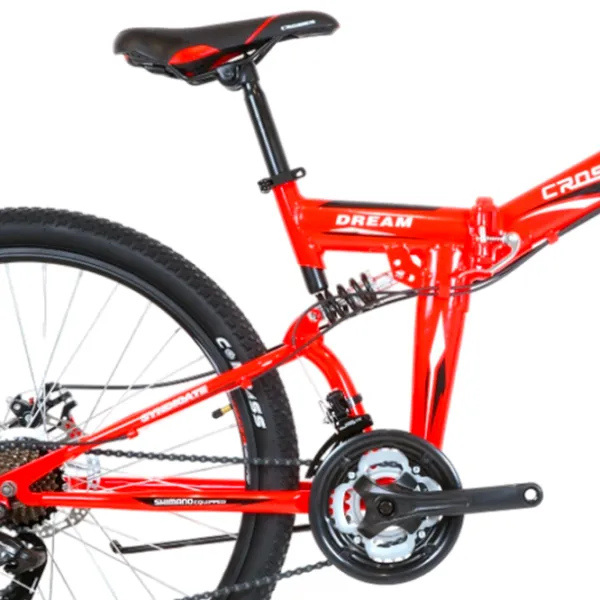 Bicicletă Crosser Dream Folding 26" 17" Aluminiu/ Red photo 3