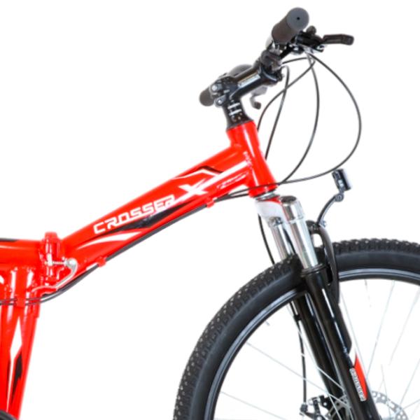 Bicicletă Crosser Dream Folding 26" 17" Aluminiu/ Red photo 4