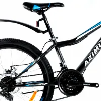 Велосипед Azimut Stormer Forest 26" 16" Сталь/ Черный Синий photo 3