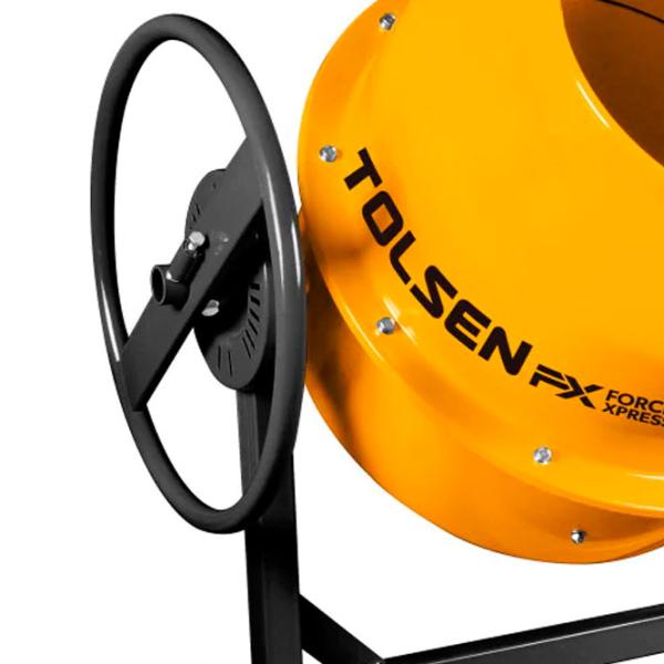 Бетономешалка Tolsen 79953 200 л 850 Вт/ Желтый photo 3