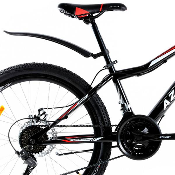 Bicicletă Azimut Stormer Forest 24" 16" Oțel/ Black Red photo 3 Bicicletă Azimut Stormer Forest 24" 16" Oțel/ Black Red photo 3