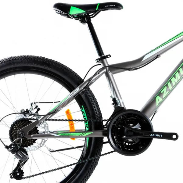 Bicicletă Azimut Stormer Forest 24" 16" Oțel/ Gray Green photo 3 Bicicletă Azimut Stormer Forest 24" 16" Oțel/ Gray Green photo 3