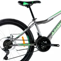 Bicicletă Azimut Stormer Forest 24" 16" Oțel/ Gray Green photo 3