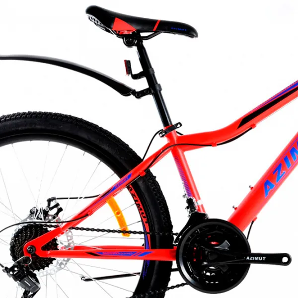 Bicicletă Azimut Stormer Forest 24" 16" Oțel/ Red Black photo 3 Bicicletă Azimut Stormer Forest 24" 16" Oțel/ Red Black photo 3