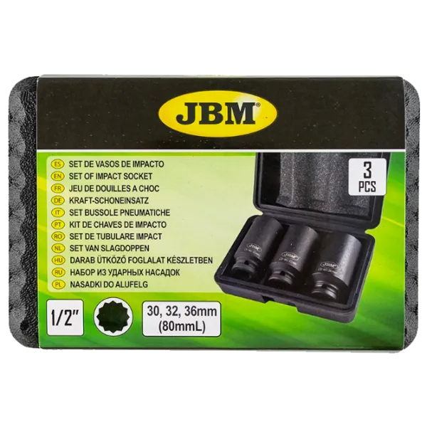 Набор ударных головок JBM 52694 Количество в наборе: 3 шт. photo 5