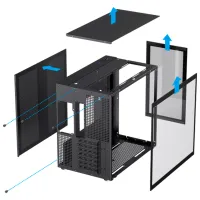 Carcasă Gamemax Infinity Mid Tower / Black photo 12
