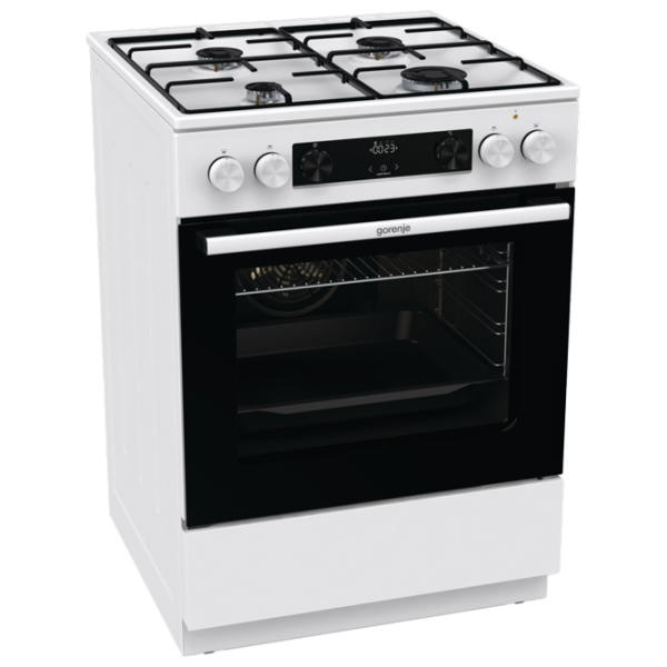 Aragaz Gorenje GKS6C70WJ Pe gaz/ White/ Black photo 2