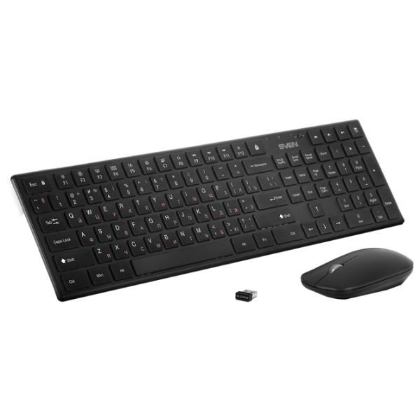 Tastatura & Mouse Sven KB-C2550W Fără fir/ Black photo 2