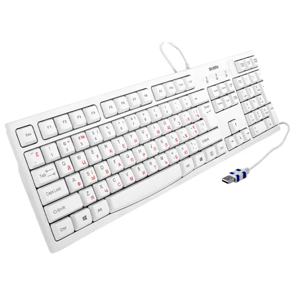 Tastatură Sven KB-S300 Cu fir/ White photo 2