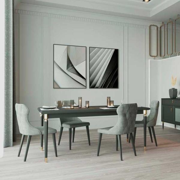 Кухонный стол раскладной Dogtas Lorenta ДСП/ Антрацит photo 3