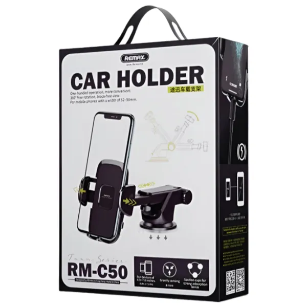 Suport pentru telefon Remax RM-C50 Black photo 2