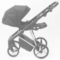 Cărucior pentru copil Adamex Blanc PS-701/ Black photo 5