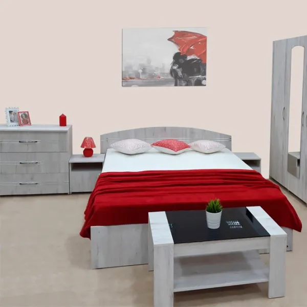 Комод Ambianta Inter 76.5см x 82.5см x 40см/ ДСП/ Белый самоа photo 2